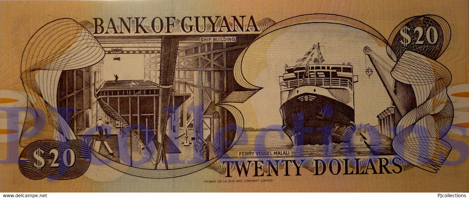 GUYANA 20 DOLLARS 1996 PICK 30b2 UNC - Guyana