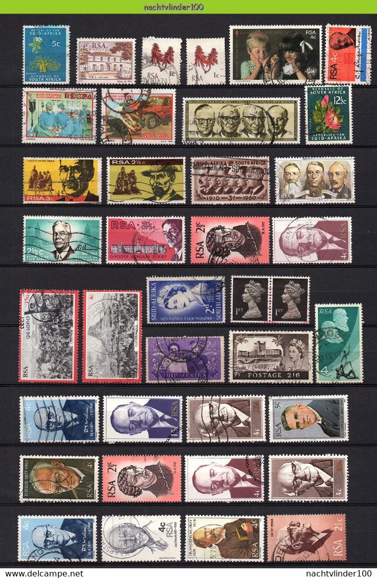 Ncf173b  3 Scans * SMALL ASSORTMENT ROYALTY FAMOUS PEOPLE FLORA SUID-AFRICA SOUTH AFRICA +  RSA Gebr/used - Collections, Lots & Séries