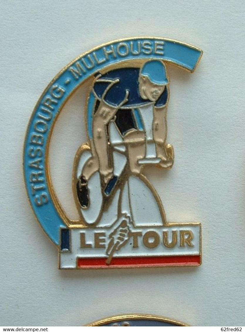 PIN'S CYCLISME VELO - LE TOUR DE FRANCE 1992  -  11e étape	15 Juillet	Strasbourg – Mulhouse - Cyclisme