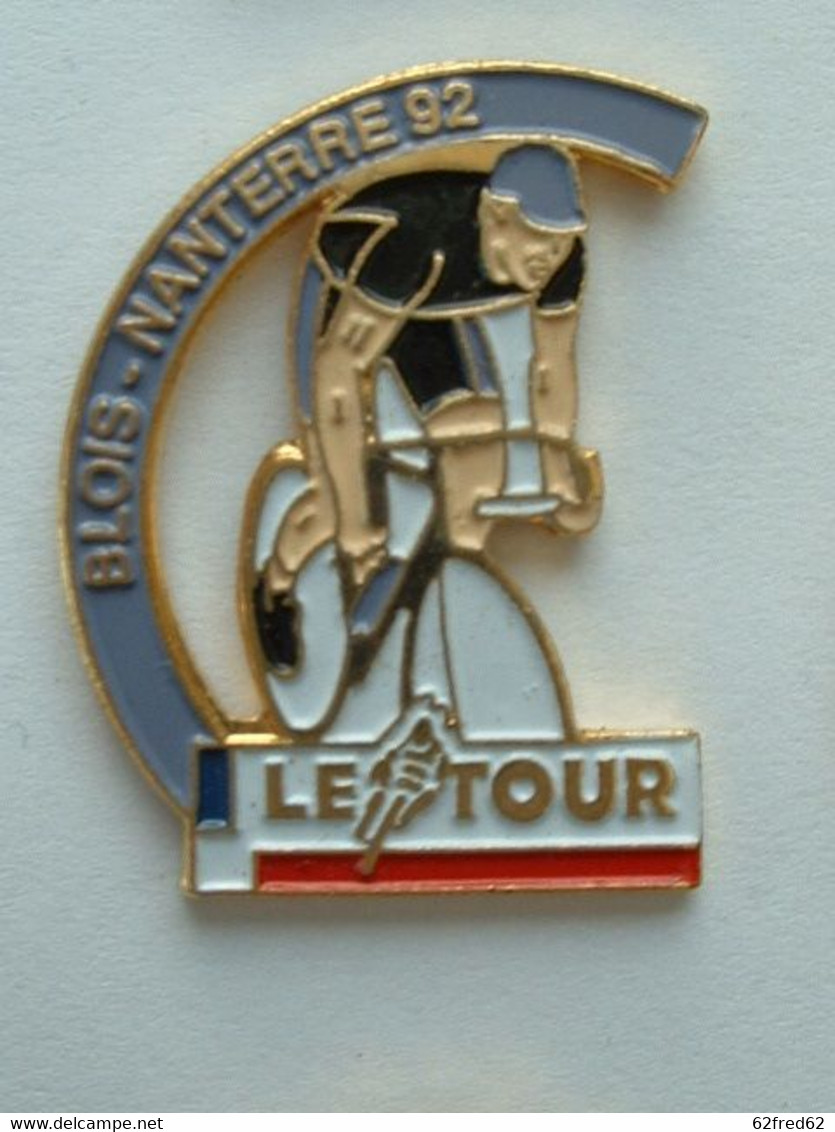 PIN'S CYCLISME VELO - LE TOUR DE FRANCE 1992  - 20e étape	25 Juillet	Blois – Nanterre 92 - Cyclisme