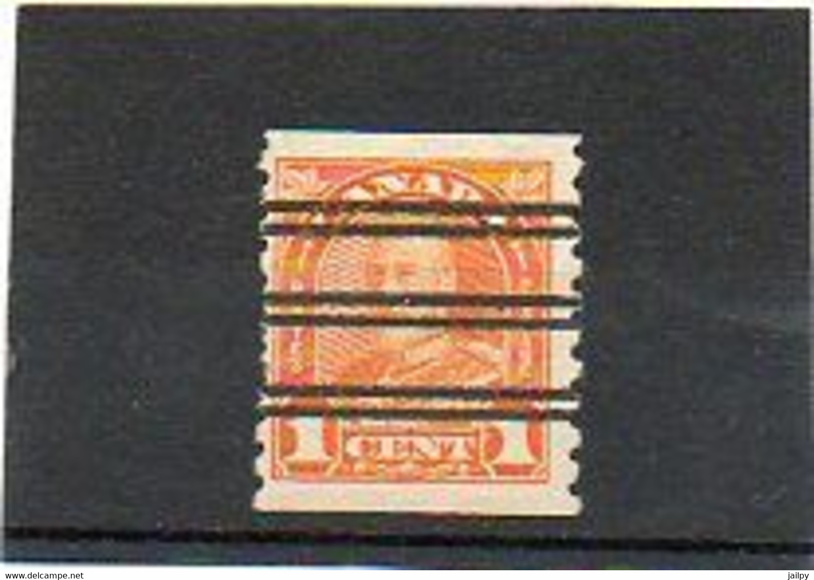 CANADA   1 C        1930-31    Y&T: 140 A  Dentelé 8 1/2   Roulette   Oblitéré - Coil Stamps