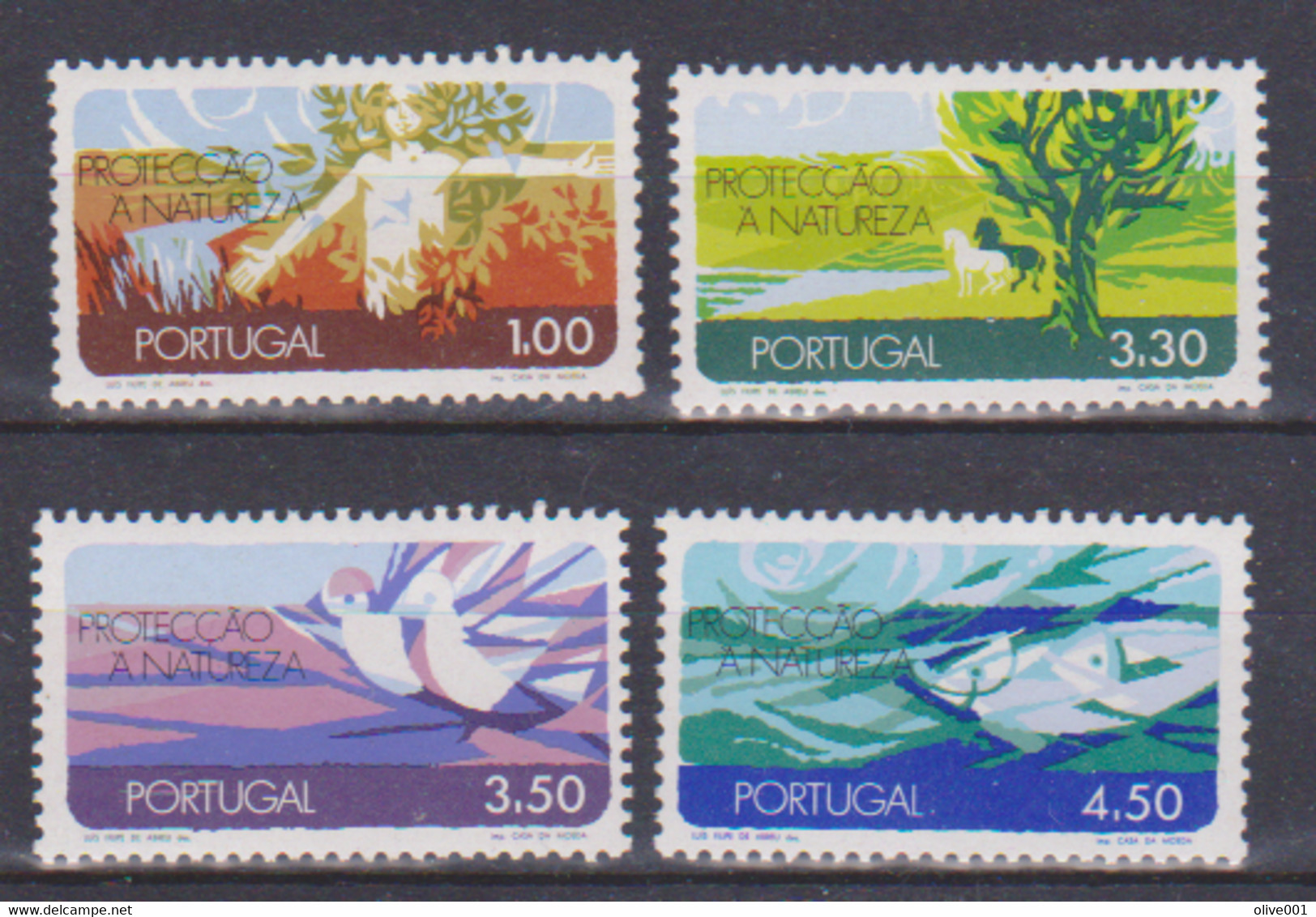 Timbres Pour La Protection De La Nature Série Complète De 4 Tp MNH ** - Sonstige & Ohne Zuordnung