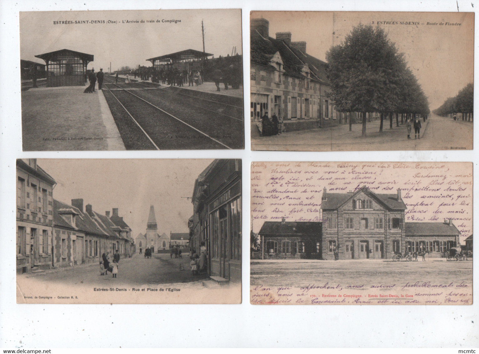 6 Cartes -  Estrees Saint Denis  - (Oise) - Estrees Saint Denis