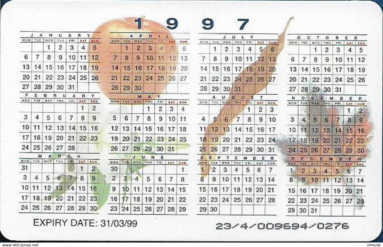 UK - BT (Chip) - PRO165 - BCG-024 - BT Direct Calendar 1997, 2£, 1.000ex, Mint - BT Werbezwecke