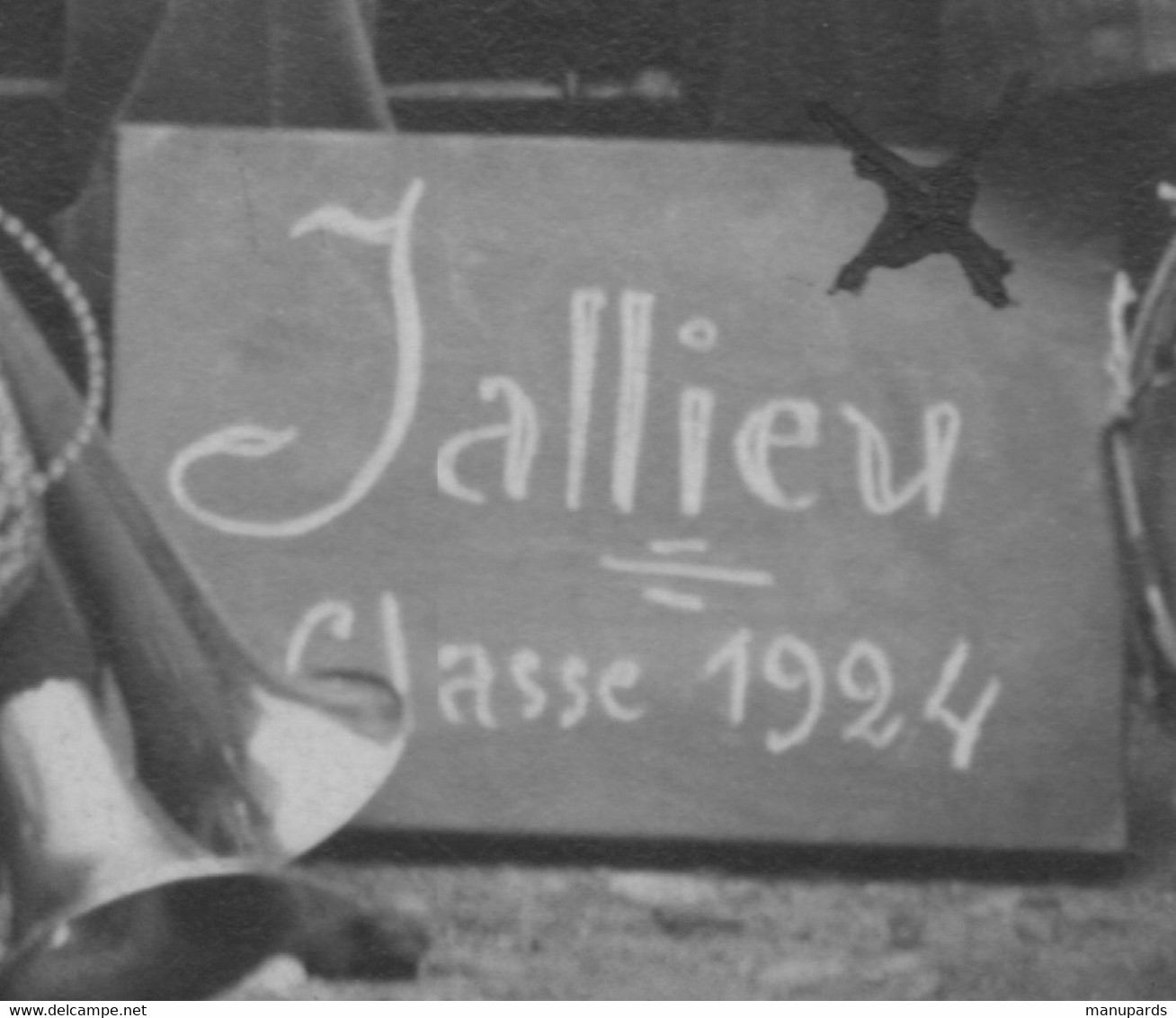 38 JALLIEU / CARTE PHOTO / CONSCRITS / CLASSE 1924 / JOURDAN PHOTO A BOURGOIN - Jallieu