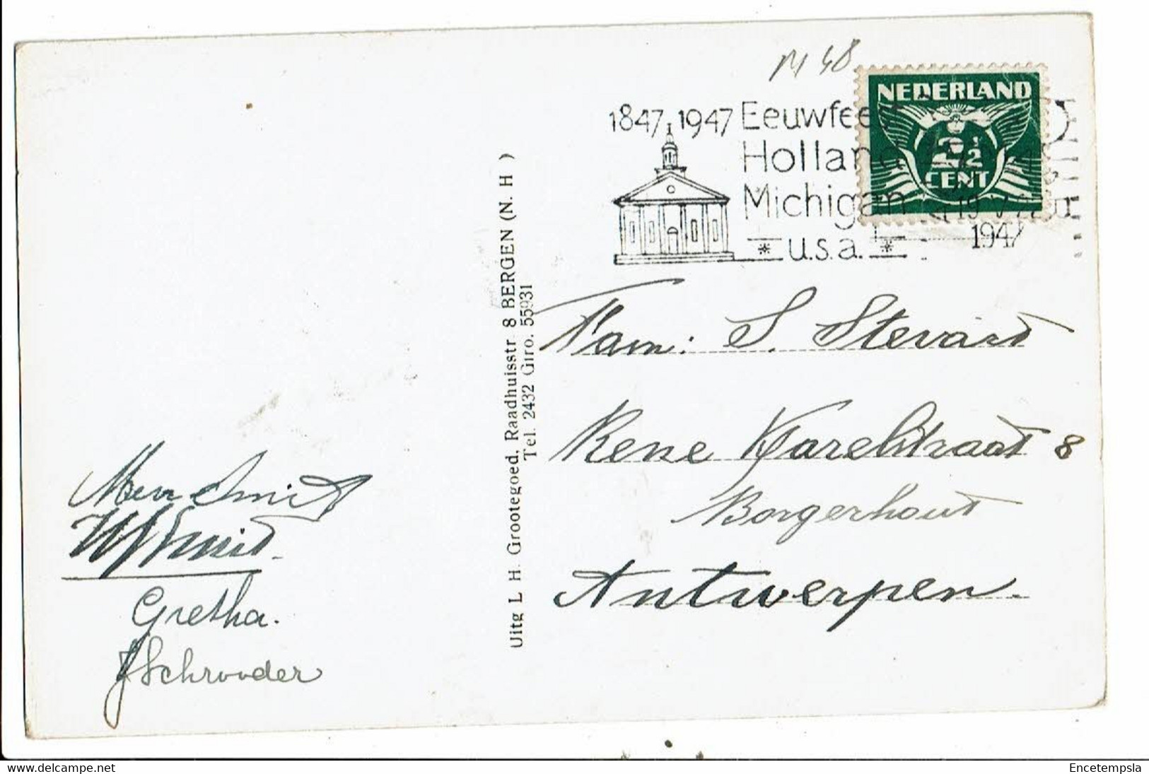 CPA-Carte Postale  Pays Bas-Bergen- Rijwielpad Naar Egmond-1947-VM23656br - Otros & Sin Clasificación