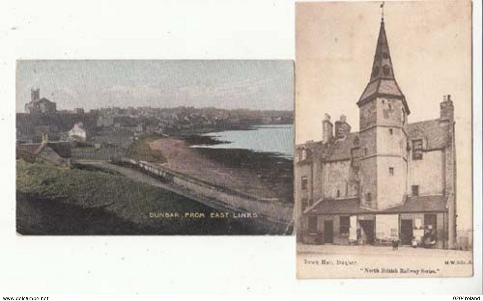 Carte Ecosse - East Lothian -Dunbar - 2 Cartes    : Achat Immédiat - East Lothian