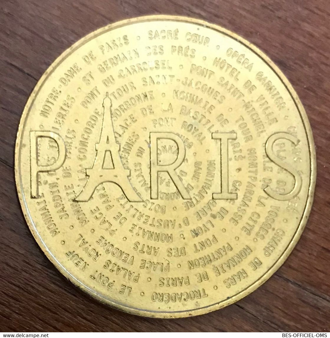 75 PARIS MONUMENTS OMS INFOPUCE MDP 2016 MÉDAILLE SOUVENIR MONNAIE DE PARIS JETON TOURISTIQUE MEDALS COINS TOKENS - 2016
