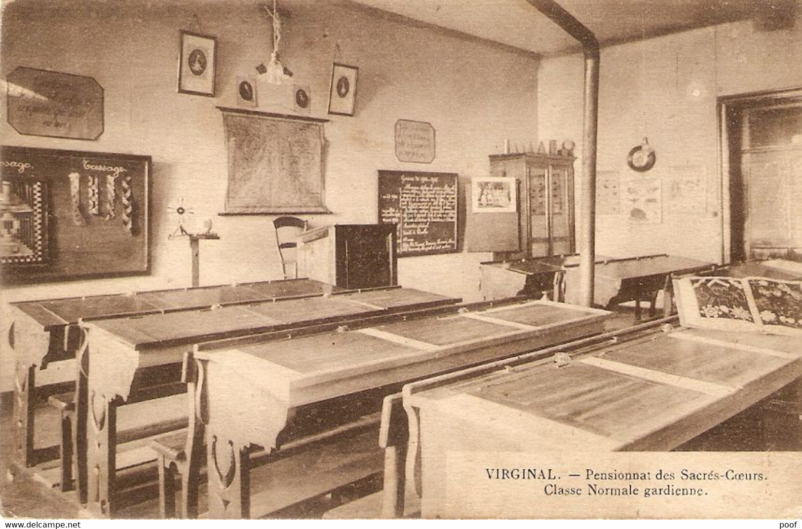 Virginal : Pensionnat Des Soeurs Des Sacrés-coeurs / Classe Normale Gardienne 1923 - Ittre