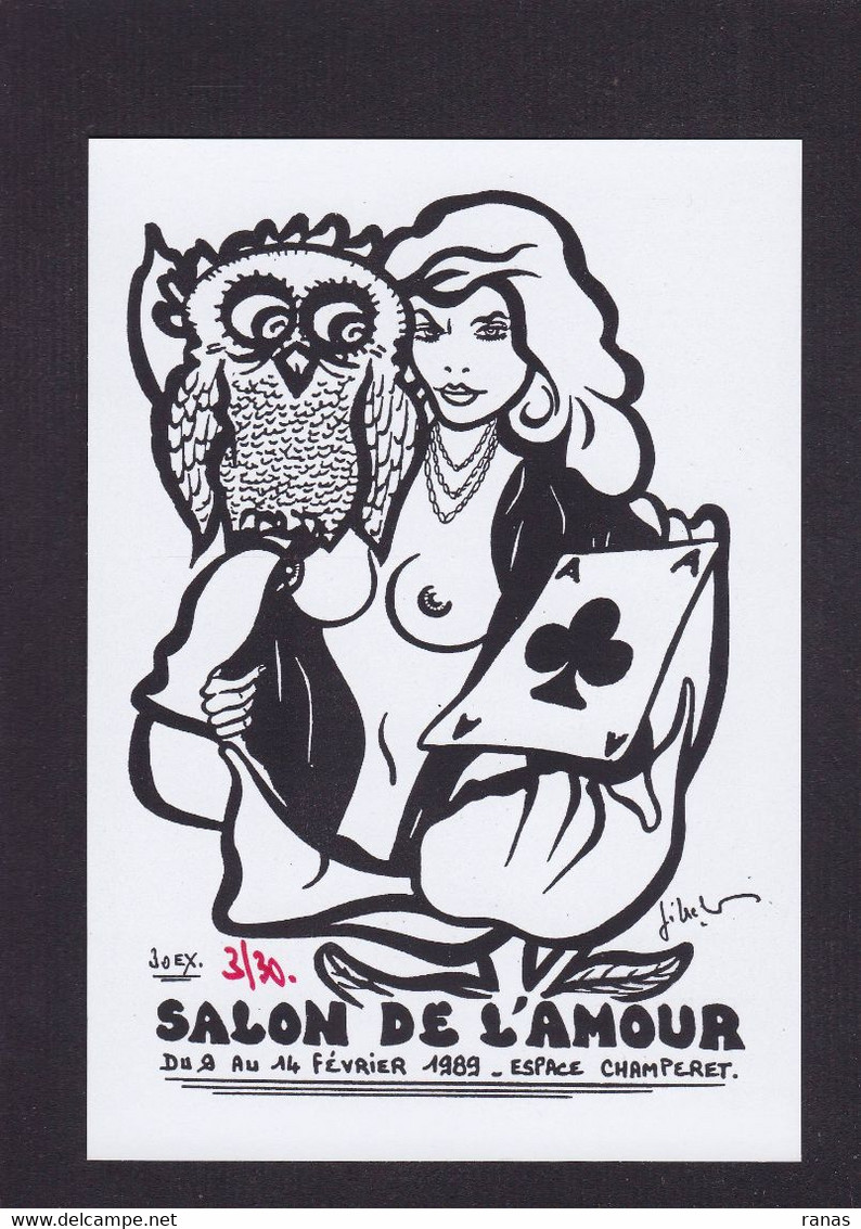 CPM Salon Cartes Postales Tirage Limité Numérotés Non Circulé érotisme Nu Féminin Paris - Bolsas Y Salón Para Coleccionistas