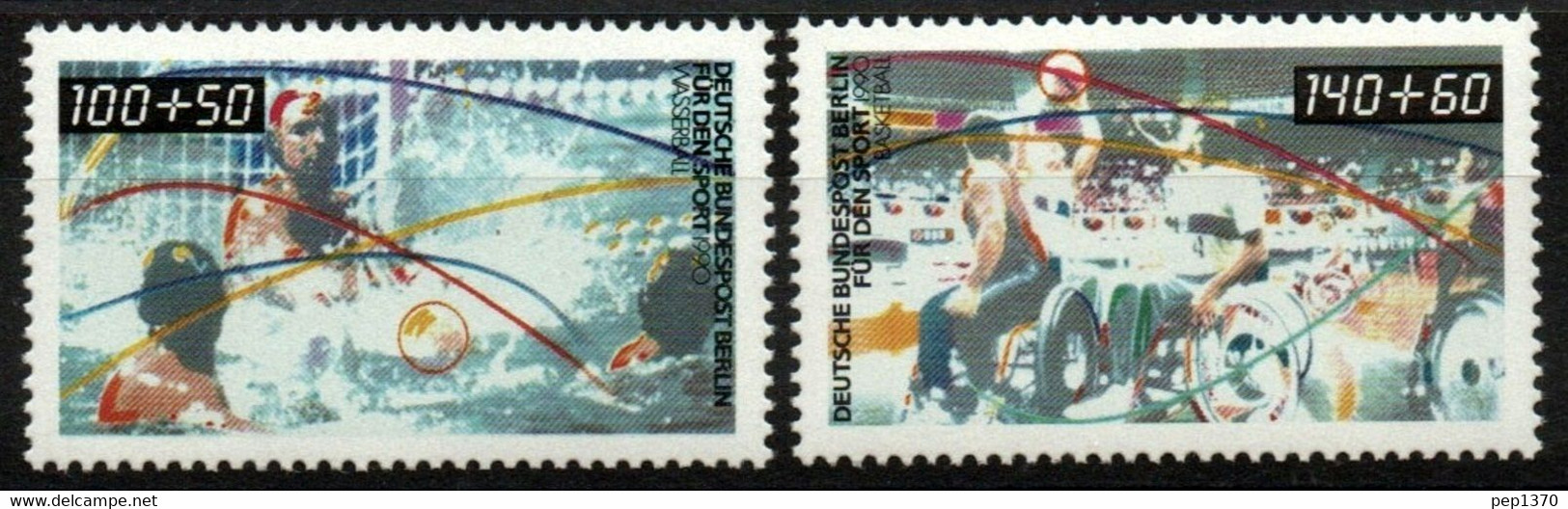 ALEMANIA BERLIN 1990 - DEPORTES - WATERPOLO Y BALONCESTO PARALIMPICO - YVERT Nº 825/825** - Water Polo
