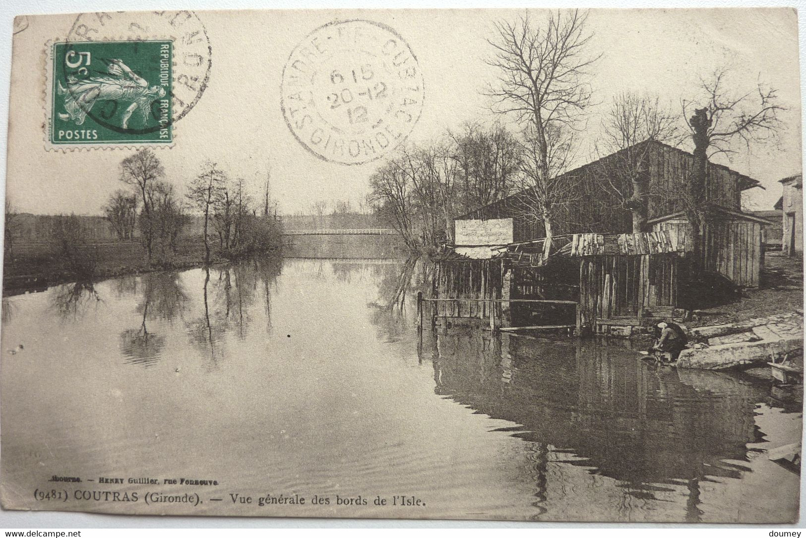 2 CARTES - VUE GÉNÉRALE DES BORDS DE L'ISLE Et CHUTES DE LA DRONNE ET VUE GÉNÉRALE - COUTRAS - Other & Unclassified