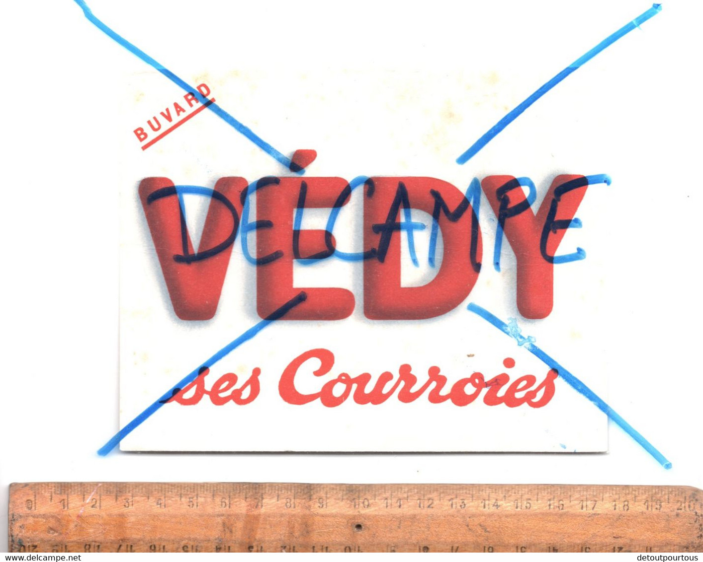 BUVARD : Courroies VEDY   / Pli - V