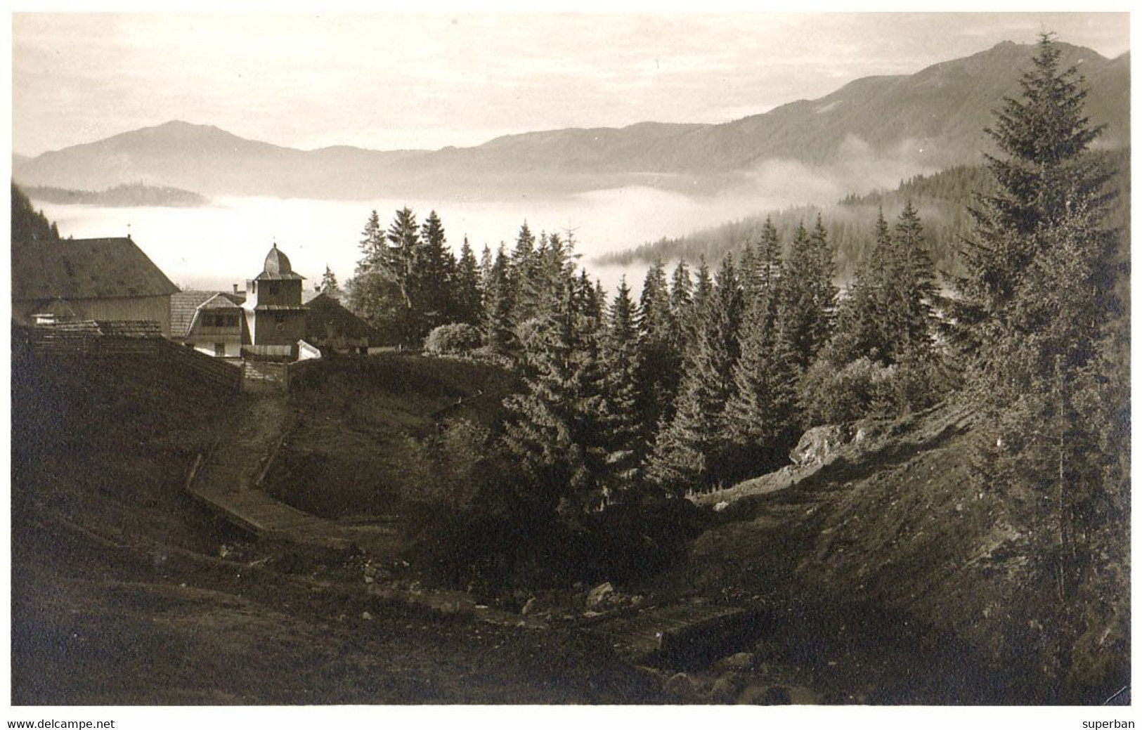 SCHITUL RARAU / RARAU MONASTÈRE / MONASTERY - CARTE - PHOTO : AD. A. CHEVALLIER / PIATRA-NEAMT ~ 1930 - RRR !!! (af895) - Rumania