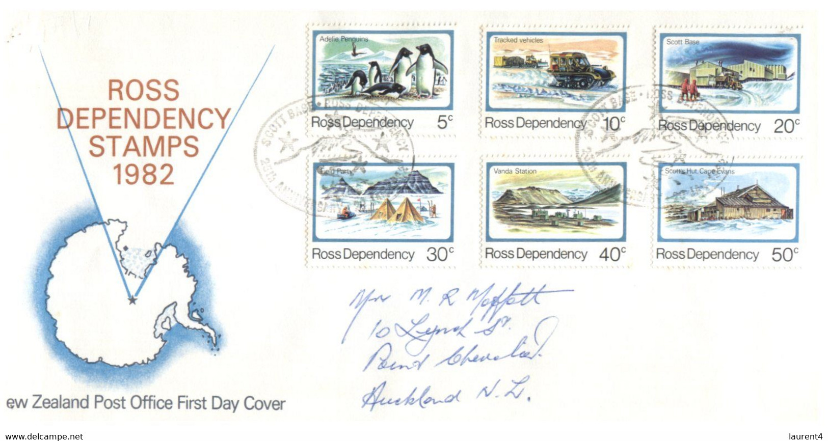 (V 26) New Zealand FDC Cover - Ross Dependencies 1982 - FDC