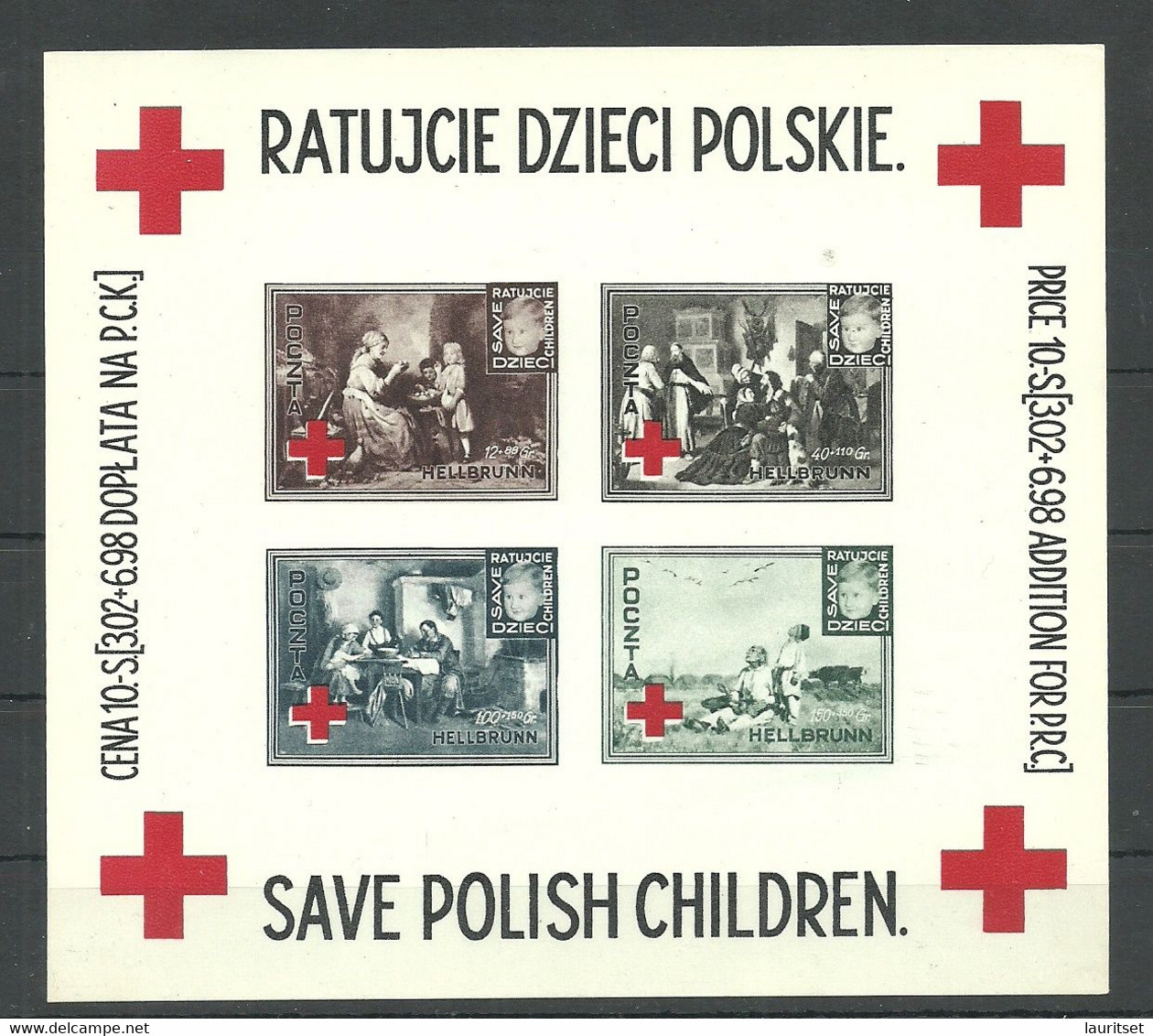 Poland POLAND Red Cross Childrens Charity Roter Kreuz Kinderhilfe S/S MNH - Andere & Zonder Classificatie