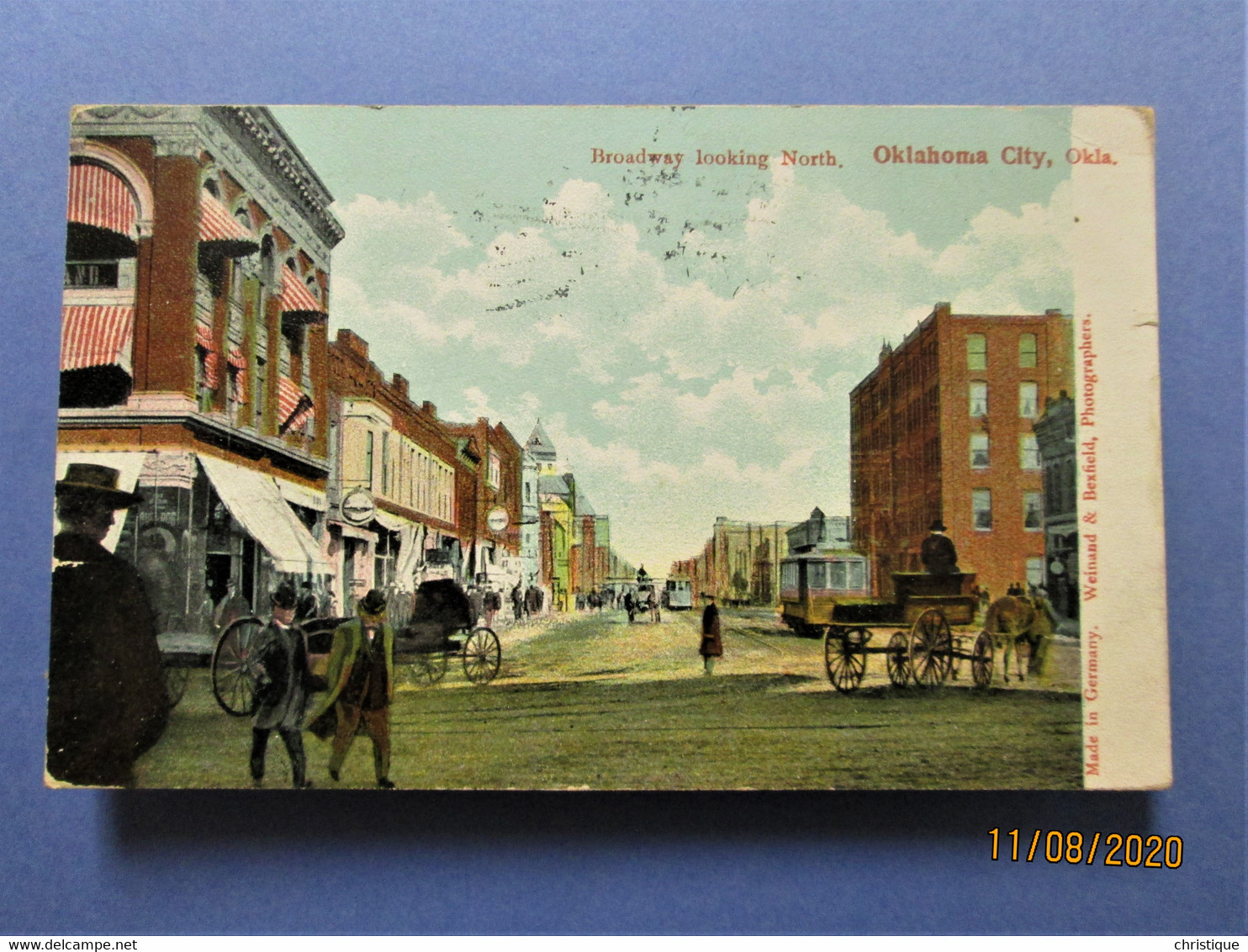 Broadway Looking North,  Oklahoma City,  Oklahoma.   1907 - Oklahoma City