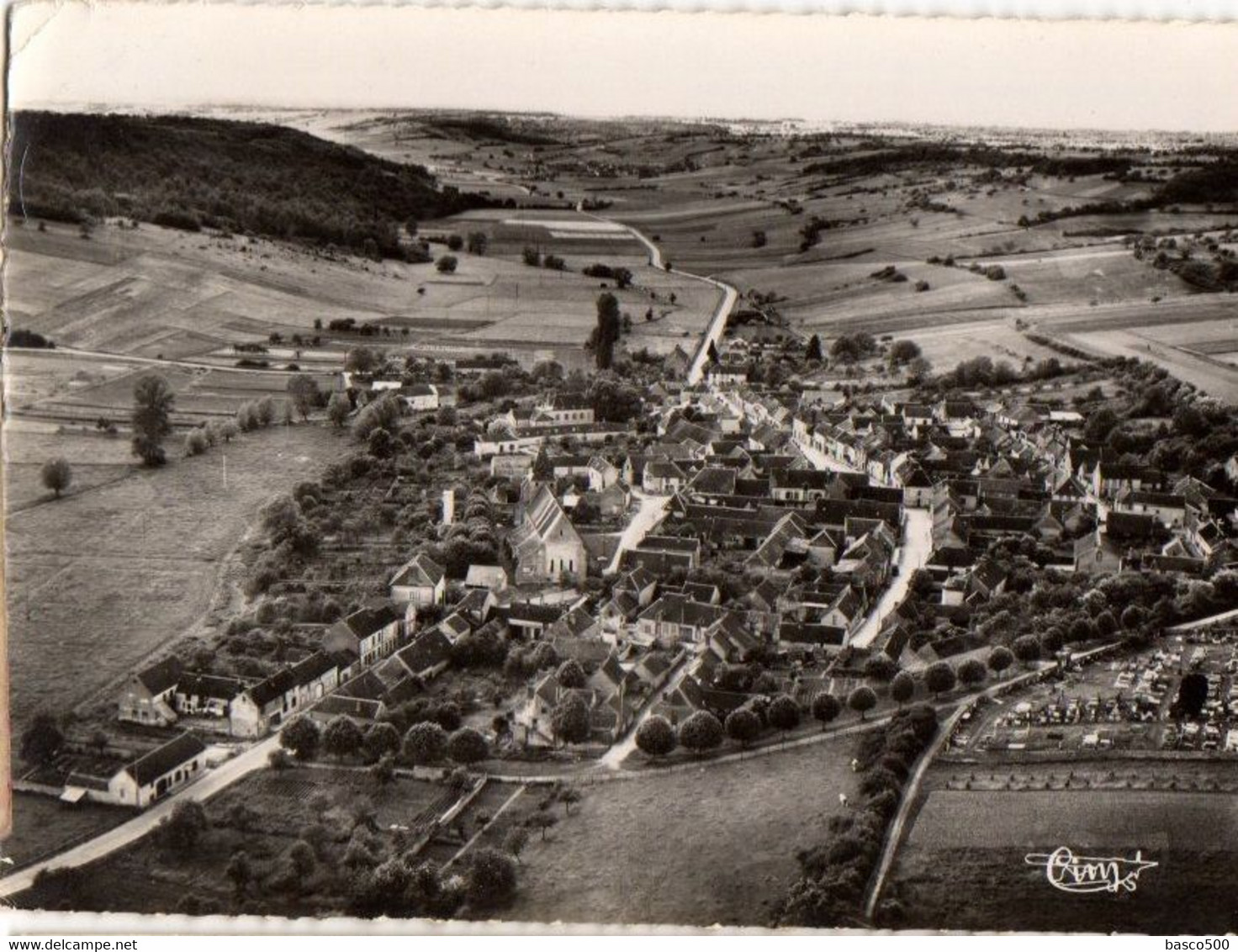 1957 DIXMONT : Vue Aérienne Sur Le BOURG - Dixmont