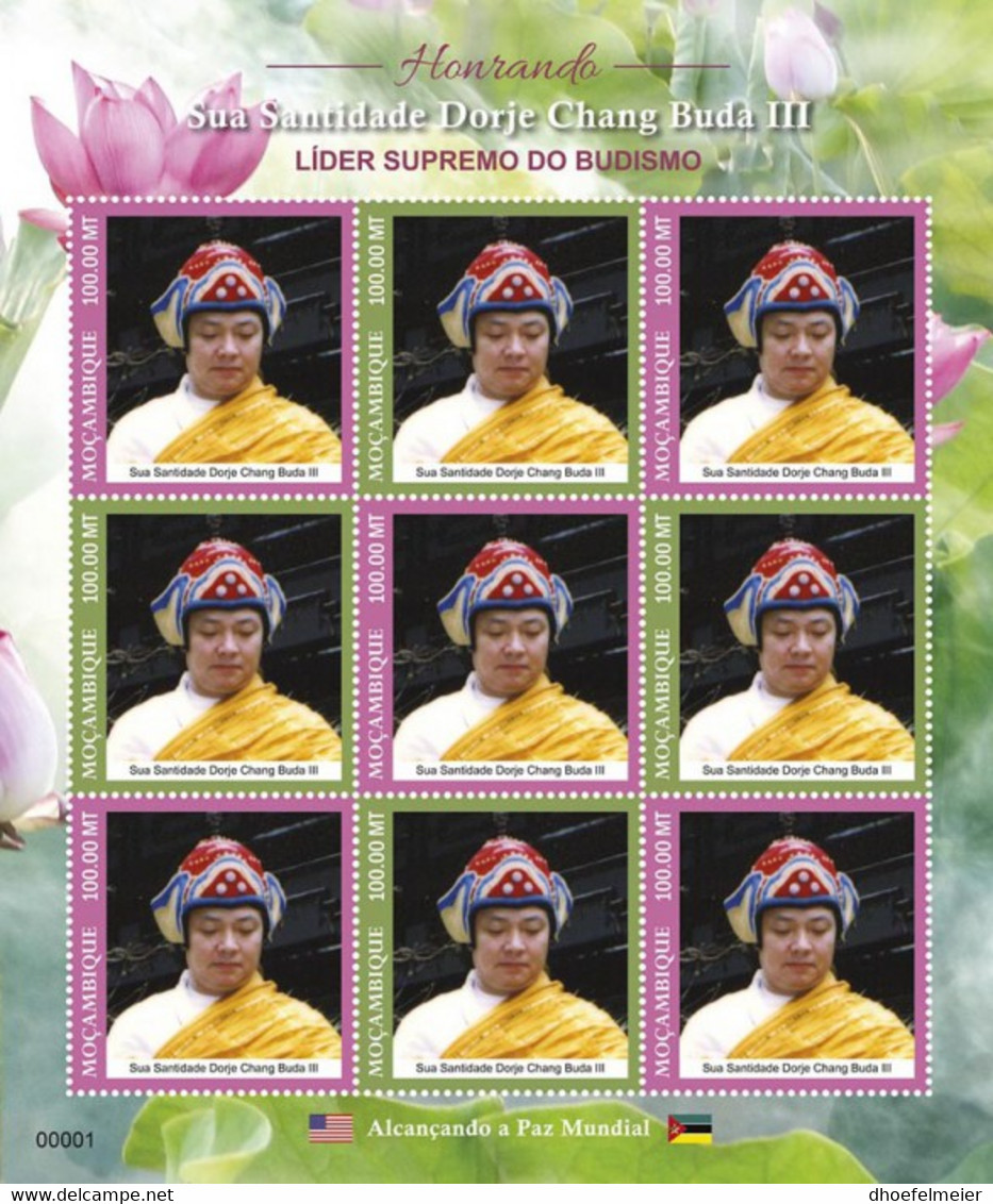 MOZAMBIQUE 2020 MNH Dorje Chang Buddha III Buddhism Buddhismus M/S - IMPERFORATED - DHQ2044 - Buddhism