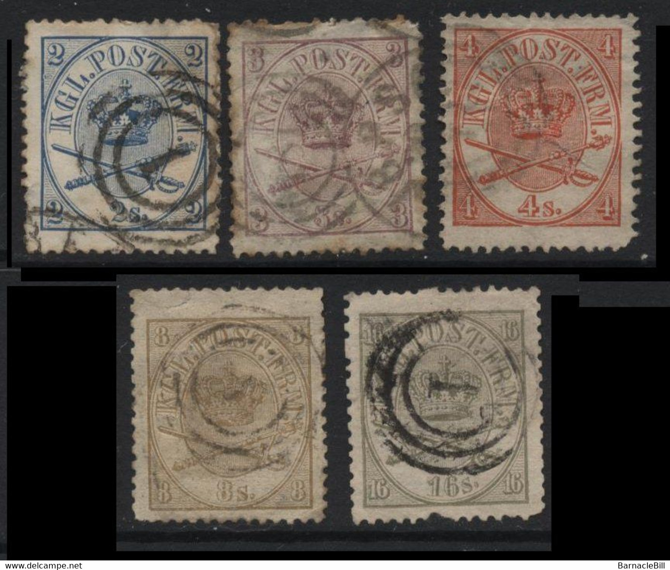 Denmark (06) 1864 Arms. Used Set. - Sonstige & Ohne Zuordnung