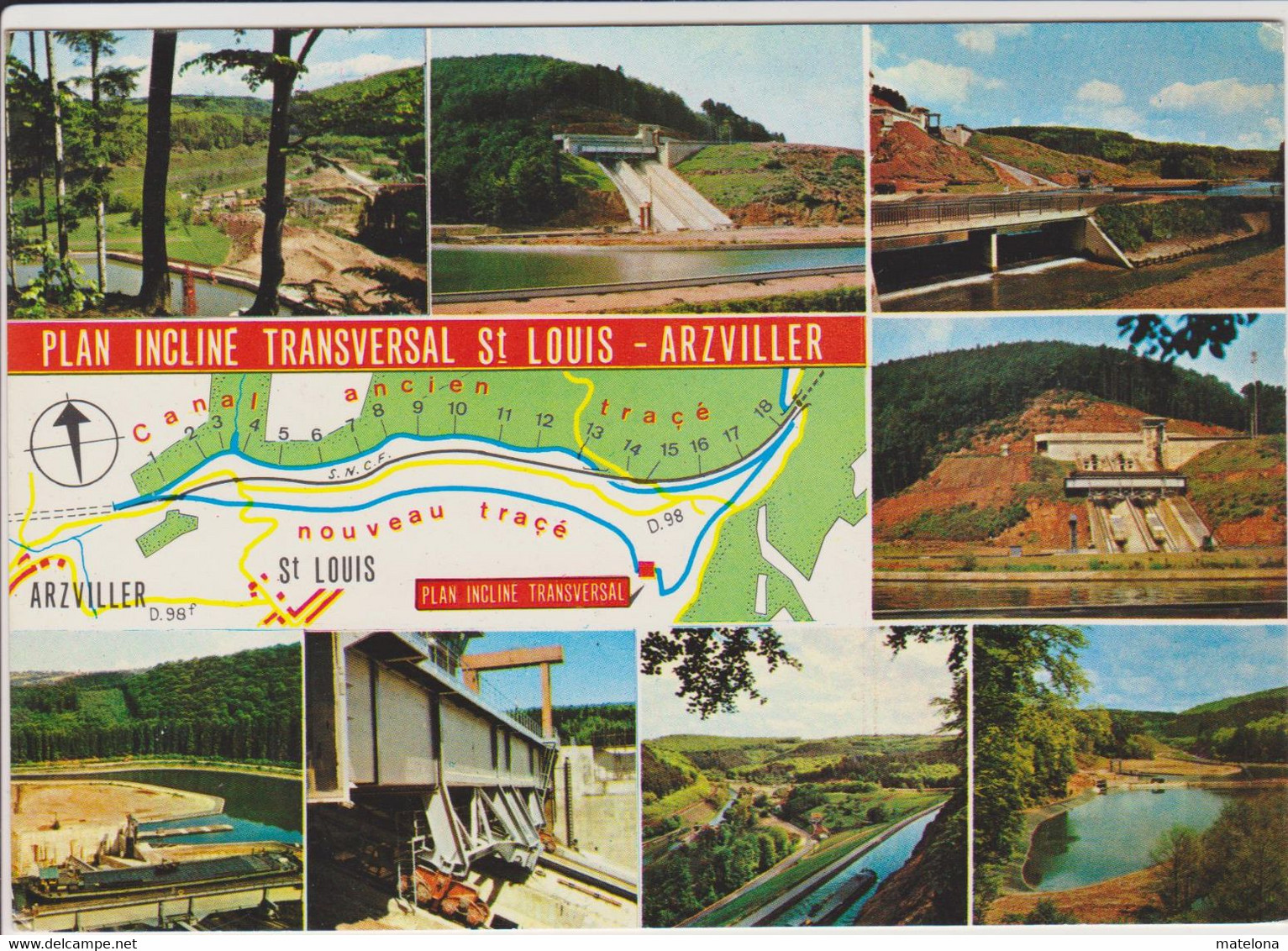 MOSELLE PLAN INCLINE TRANSVERSAL ST. LOUIS ARZVILLER - Arzviller