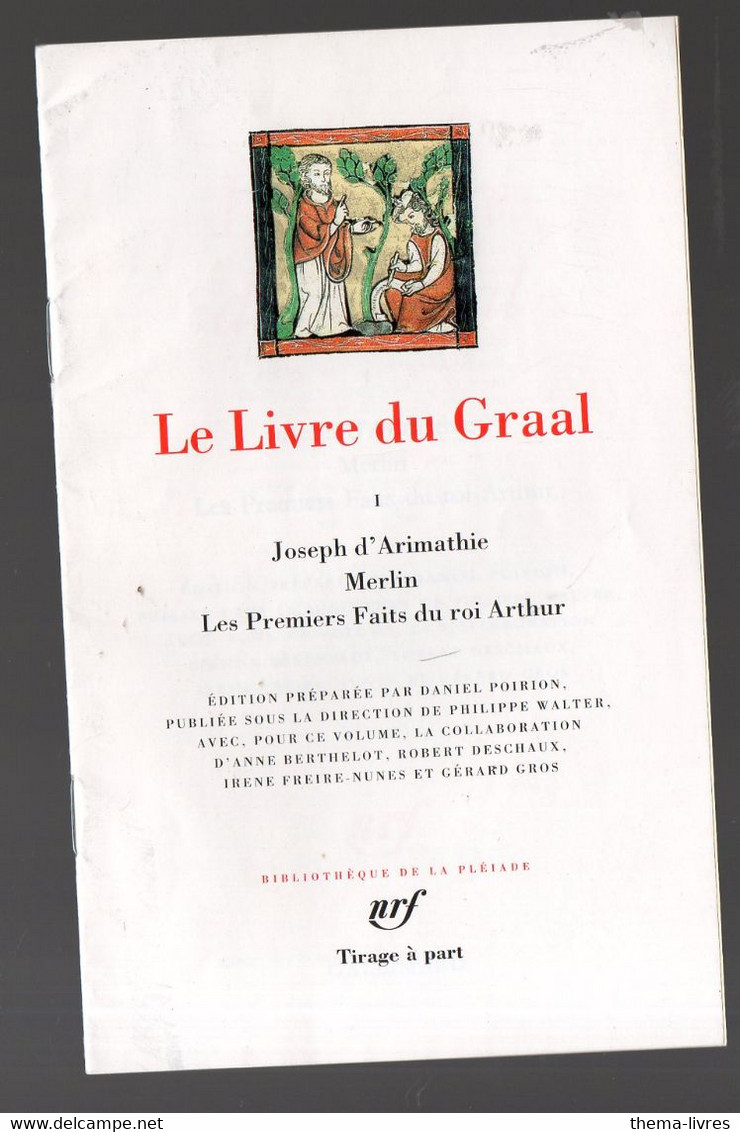 Plaquette De Présentation  PLEIADE LE LIVRE DU GRAAL 2001  (PPP26048) - La Pléiade