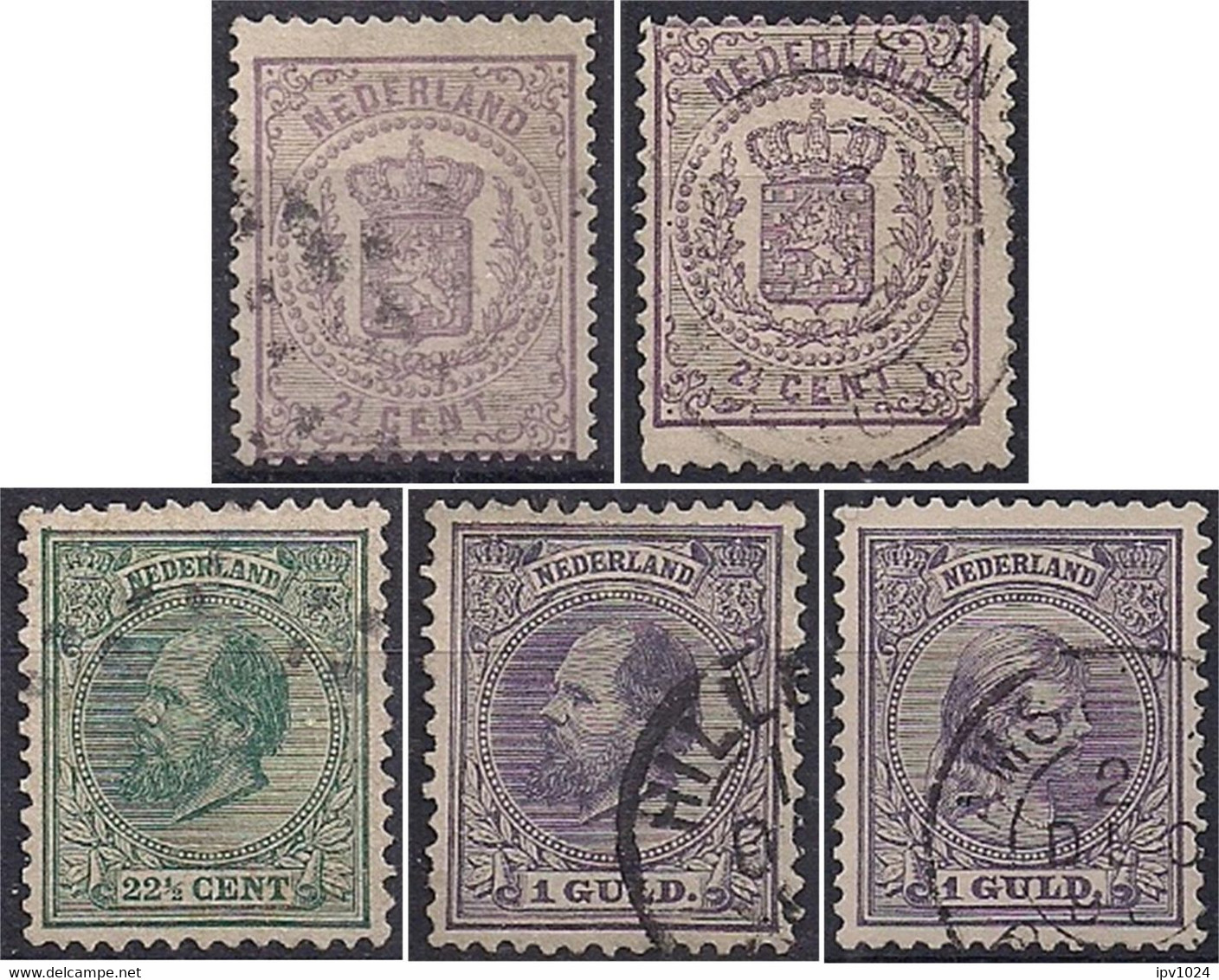 Pays-Bas – Netherlands -  N°18(2)-25-28-44  Oblitérés/used (CO : 385€) - Used Stamps