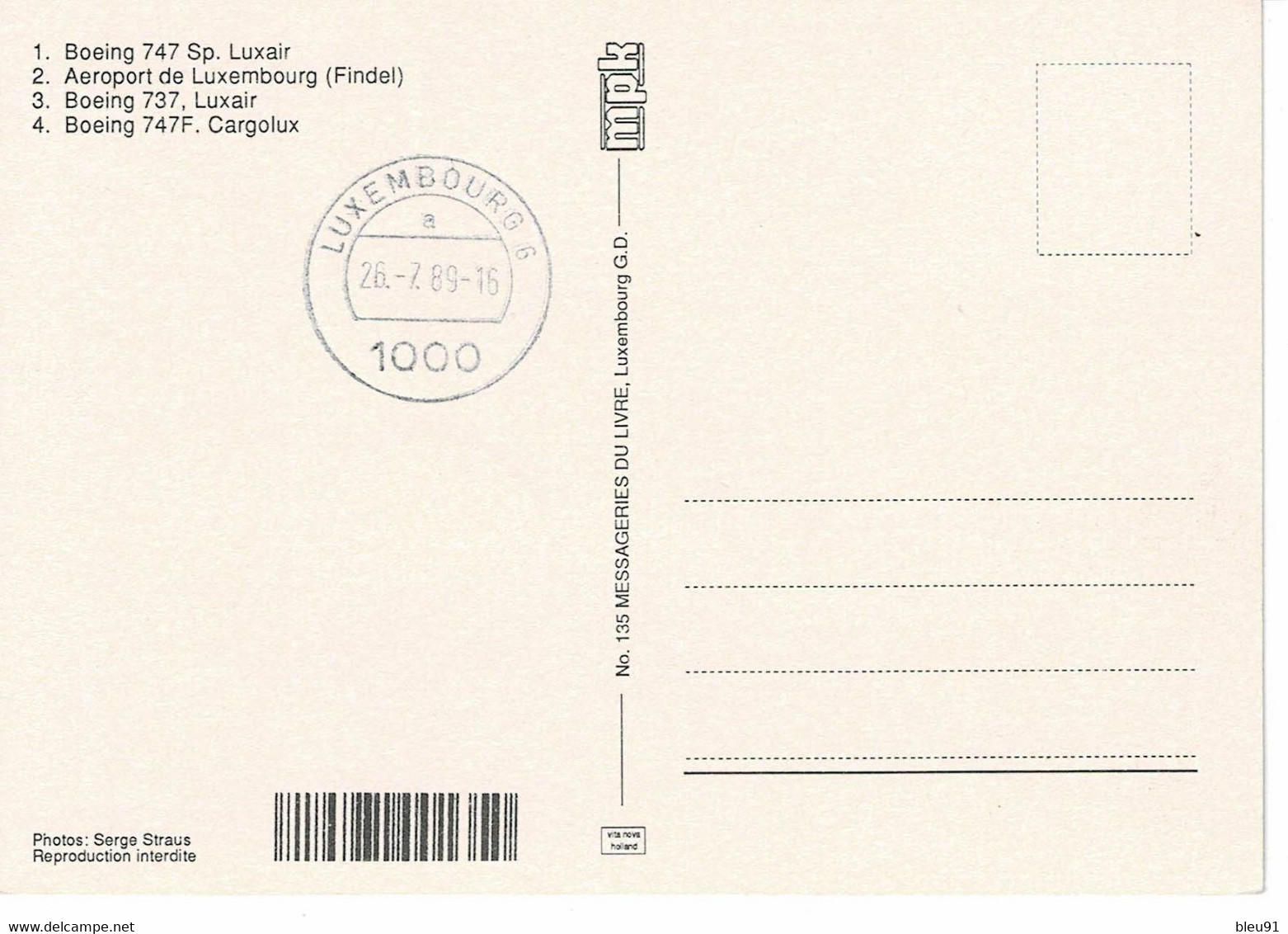 CARTE MAXIMUM  LUXEMBOURG AIRPORT 1989 - Maximumkarten