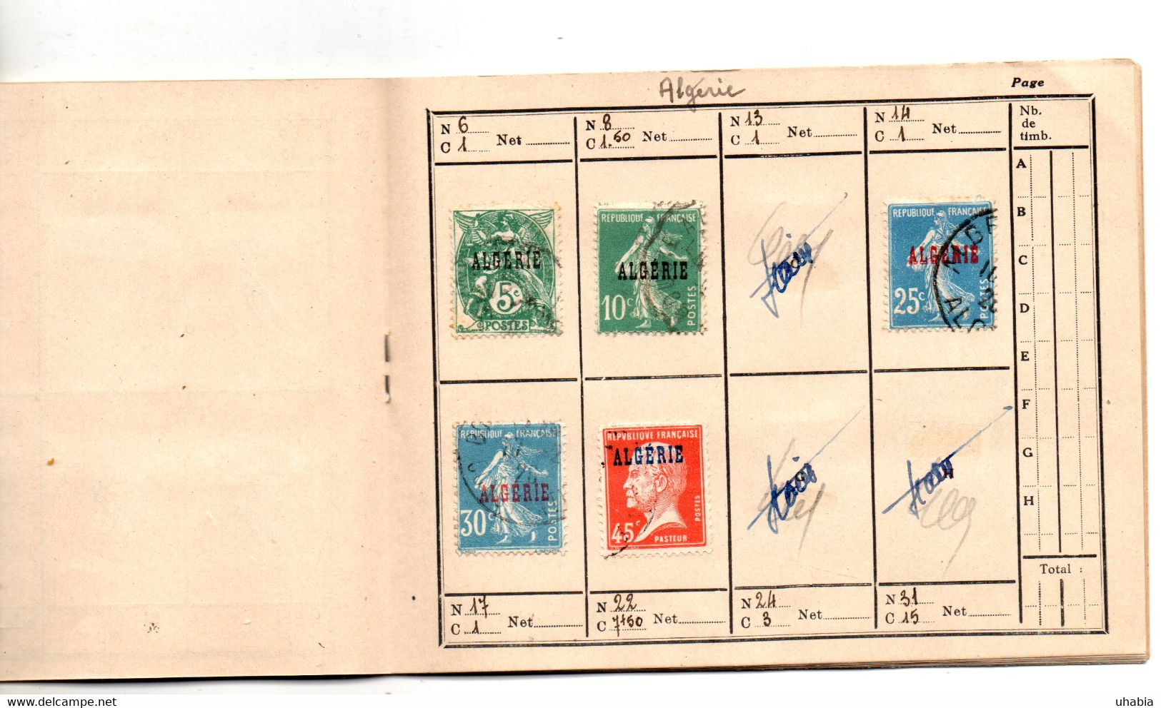 Grand Liban. Syrie. algerie. Carnet de liaison philatelique. 97 timbres voir description.