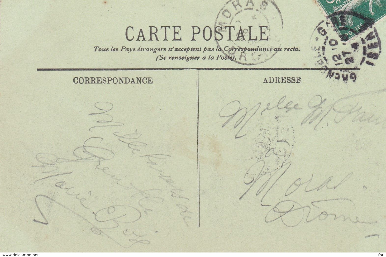 Isère : Ligne De La Mure :  MOTTE D'AVEILLANS  : La Pierre Percée : Animée : 1908 : - Motte-d'Aveillans