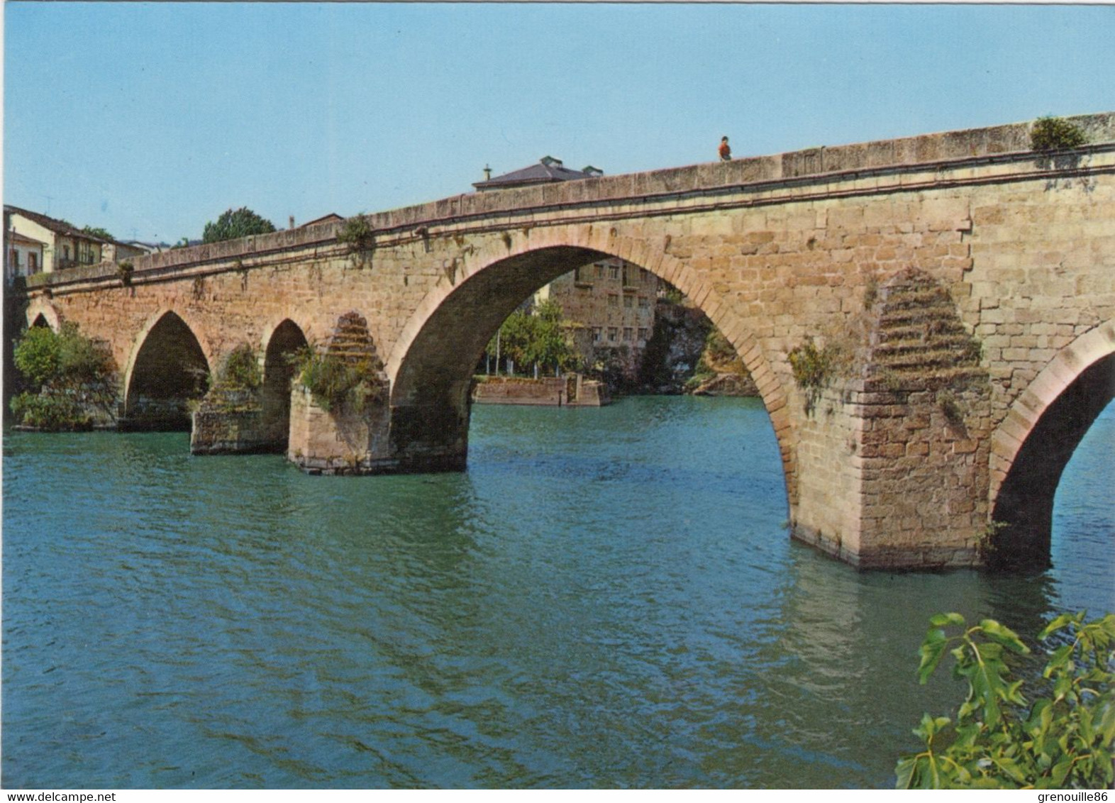 CPSM ESPAGNE ORENSE - PETIN - LA RUA  Pont Romain Sur Le Fleuve Sil - Orense