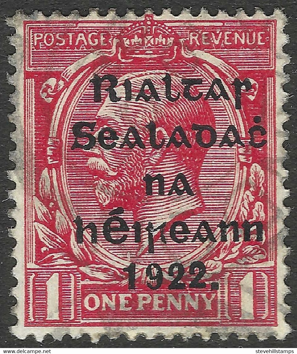 Ireland. 1922 Thom Overprint. 1d Used. SG 31 - Gebruikt