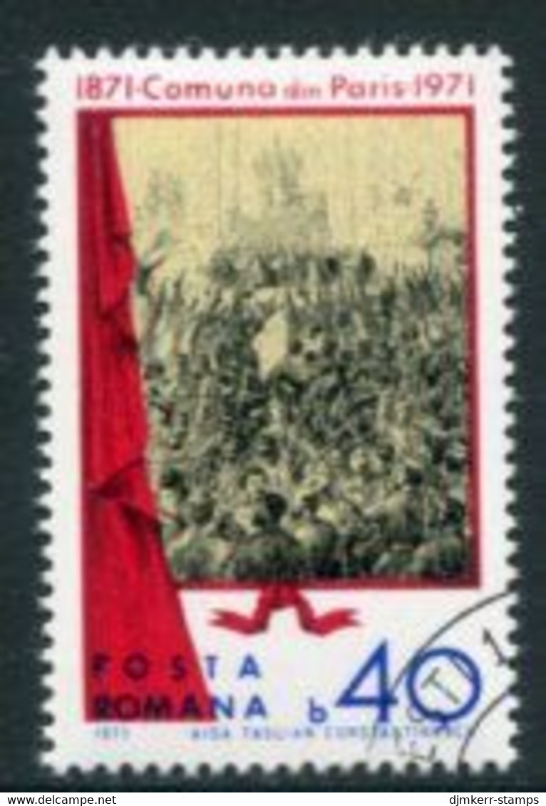 ROMANIA 1971 Centenary Of Paris Commune Used. Michel 2918 - Usado