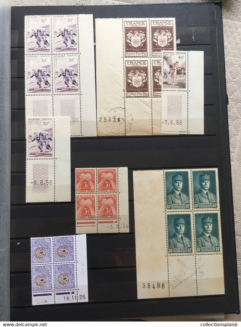 FRANCE LIQUIDATION FRANCE ALBUMS TIMBRES CLASSIQUES SEMI MODERNES CARNETS...MELI MELO A VOIR