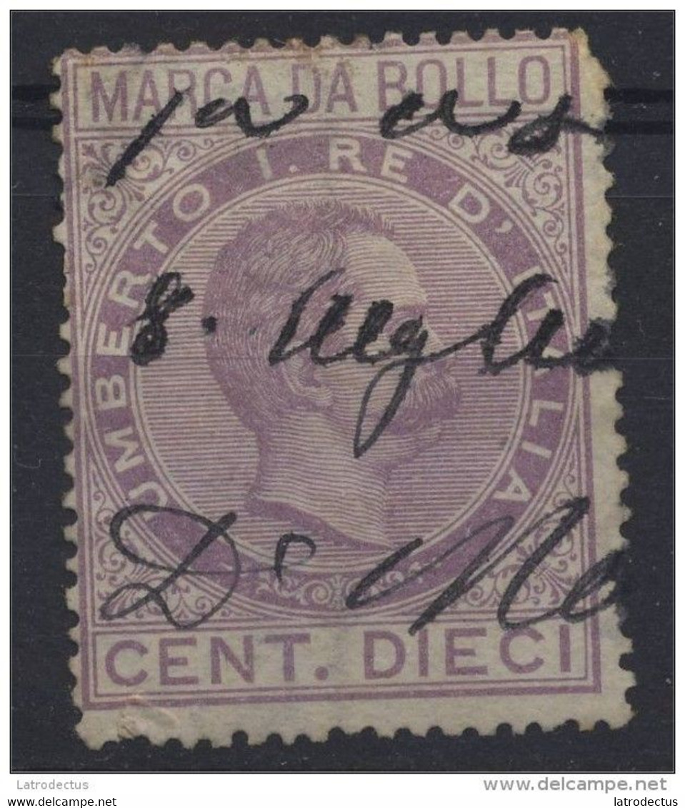 Italia - Marca Da Bollo Cent. Dieci (°) Second Choice - Revenue Stamps