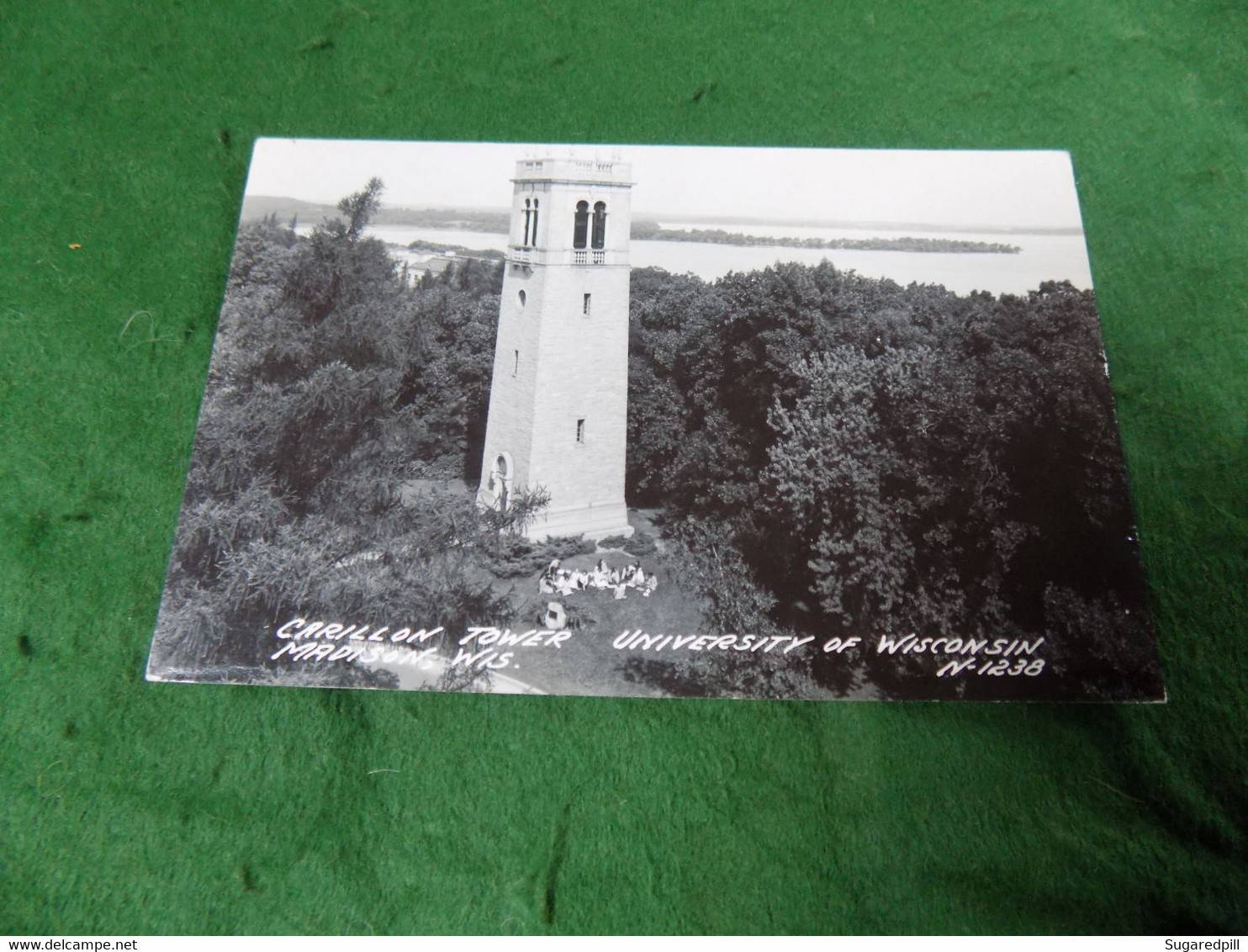 VINTAGE USA: WI University Of Wisconsin Carillon Tower B&w 1953 - Madison