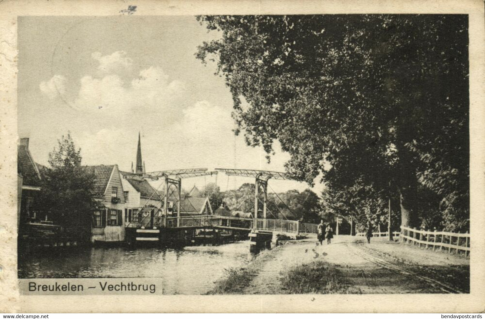 Nederland, BREUKELEN, Vechtbrug (1917) Ansichtkaart - Breukelen