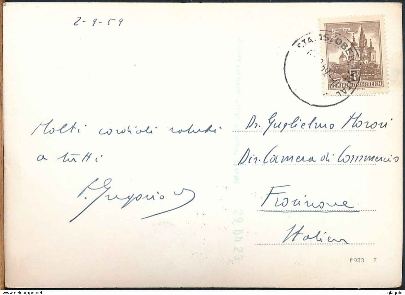 °°° 21680 - STAMS - ZISTERZIENSER - 1959 With Stamps °°° - Stams