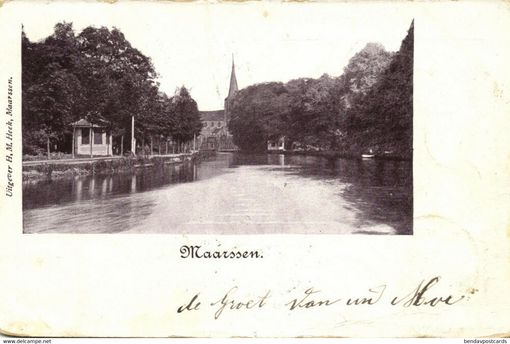 Nederland, MAARSSEN, Panorama Met Kerk (1902) Ansichtkaart - Maarssen