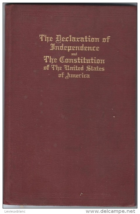 The Declaration Of Independence And The Constitution Of The USA/Washington Government/ 1923  LIV33bis - 1900-1949