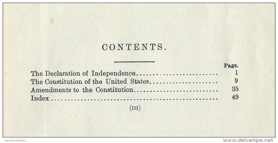 The Declaration Of Independence And The Constitution Of The USA/Washington Government/ 1923  LIV33bis - 1900-1949