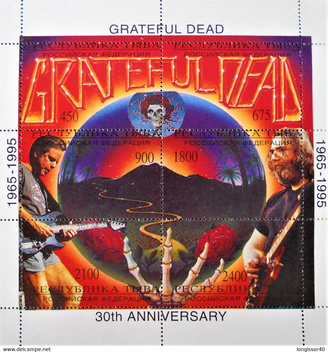 TOUVA - EMISSION PRIVEE NON OFFICIELLE - GRATEFUL DEAD 1995 - FEUILLET NEUF ** - PH TOU006 - Musik