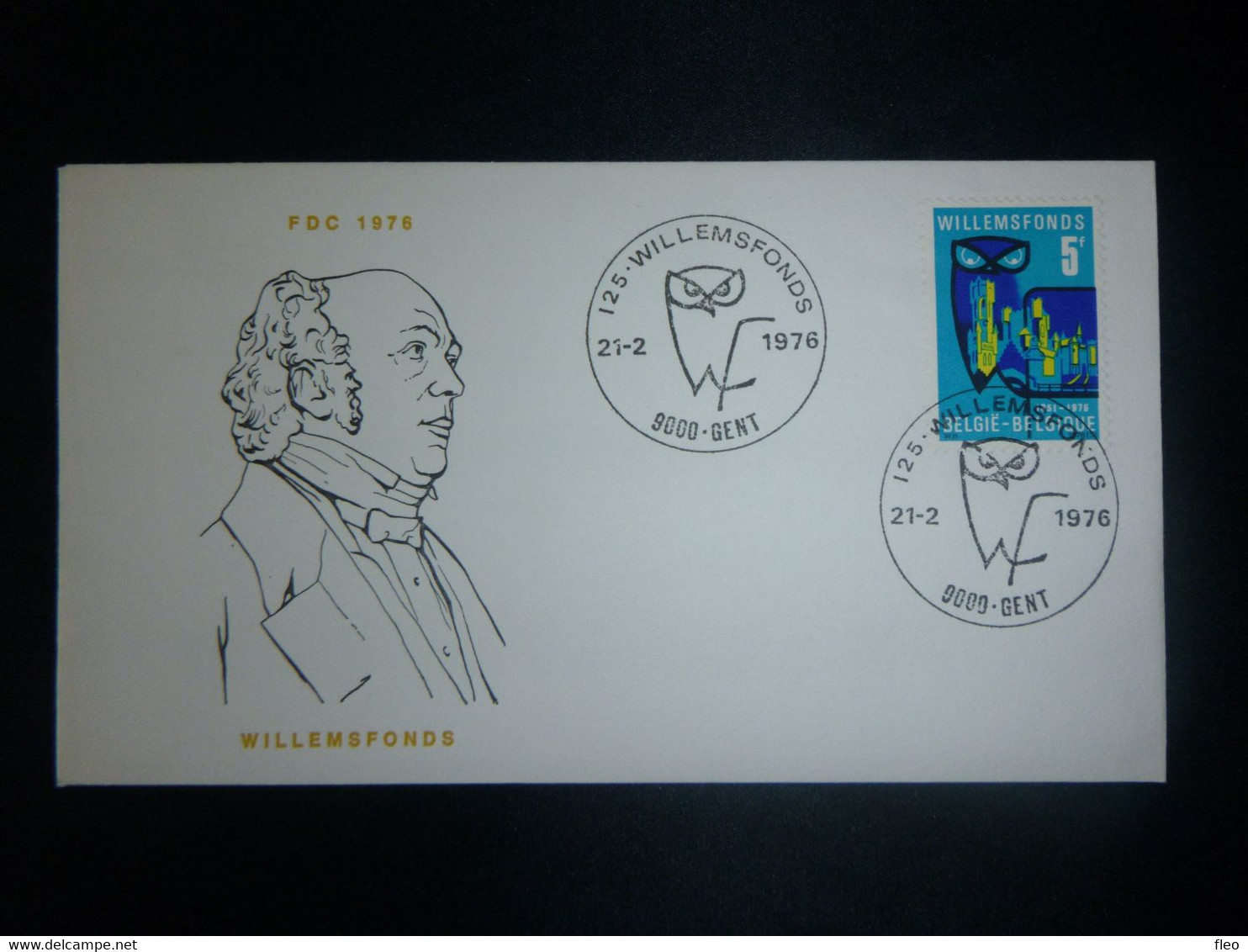 BELG.1976 1796 FDC Echophil Gent    :   " Willemsfonds 125 " - 1971-1980