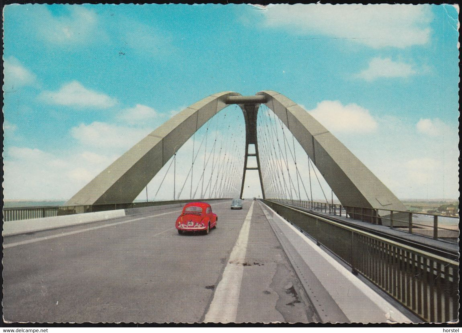 D-23769 Insel Fehmarn - Sund - Brücke - Cars - VW Käfer - Luftpost (60er Jahre) - 2x Nice Stamps - Fehmarn