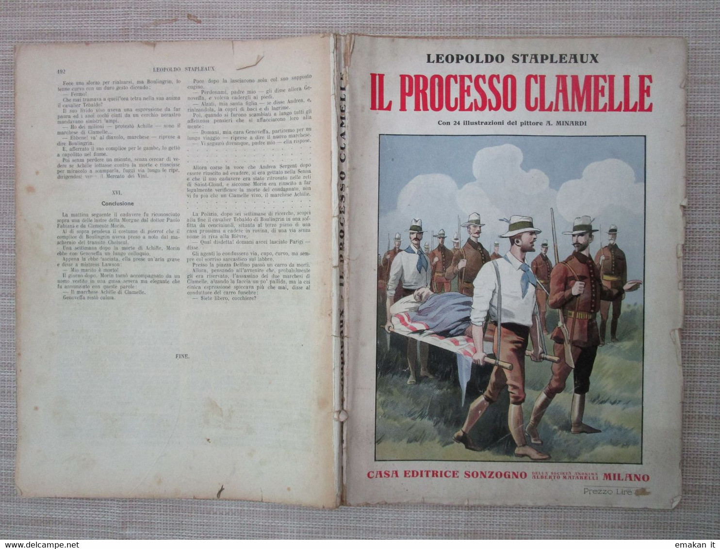 #  IL PROCESSO CLAMELLE / SONZOGNO 1932 RACCONTO - Clásicos 1930/50