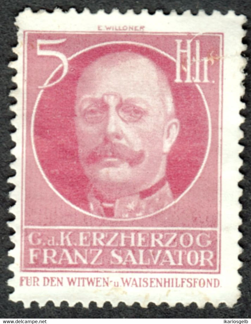 Österreich ~1914 " Erzherzog Salvator Witwen- U.Waisenfond " Vignette Cinderella Reklamemarke Poster Stamp Sluitzegel - Cinderellas