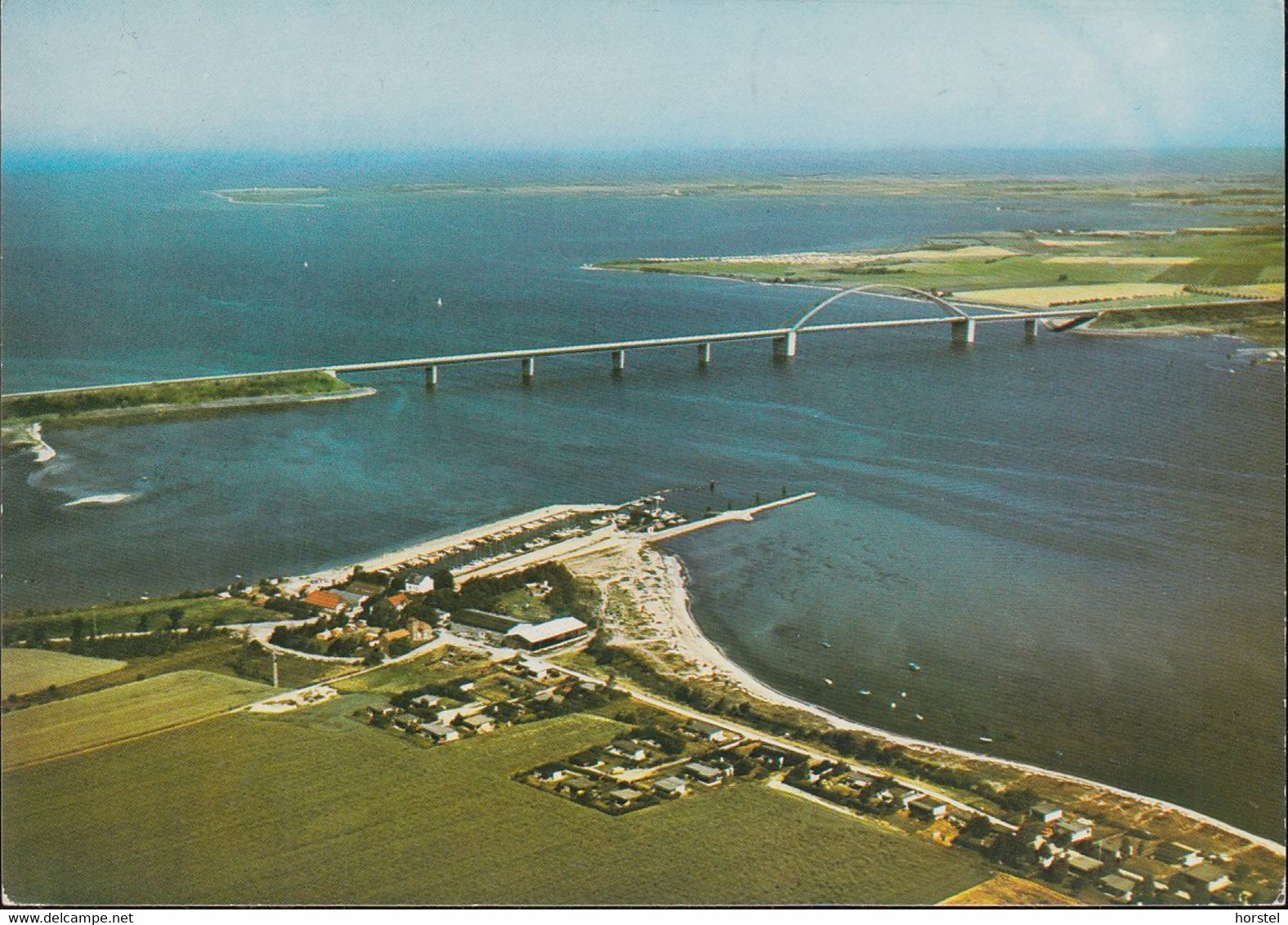 D-23769 Insel Fehmarn -  Vogelfluglinie - Fehmannsundbrücke - Luftbild - Air View - Fehmarn