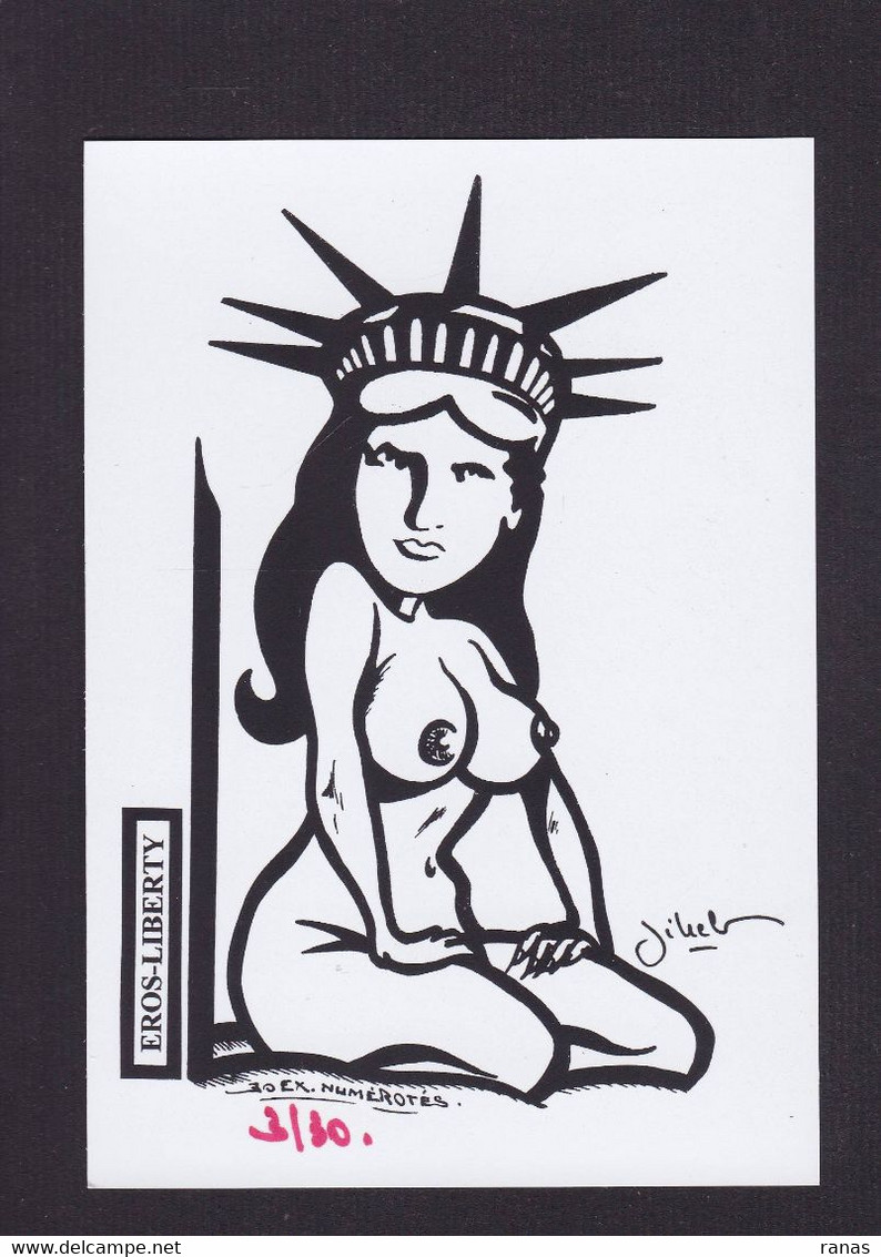 CPM Pin Up Tirage Limité Numérotés Non Circulé érotisme Nu Féminin Statue De La Liberté Liberty - Pin-Ups
