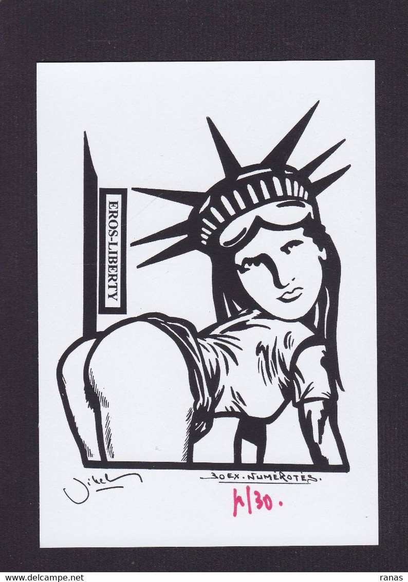 CPM Pin Up Tirage Limité Numérotés Non Circulé érotisme Nu Féminin Statue De La Liberté Liberty - Pin-Ups