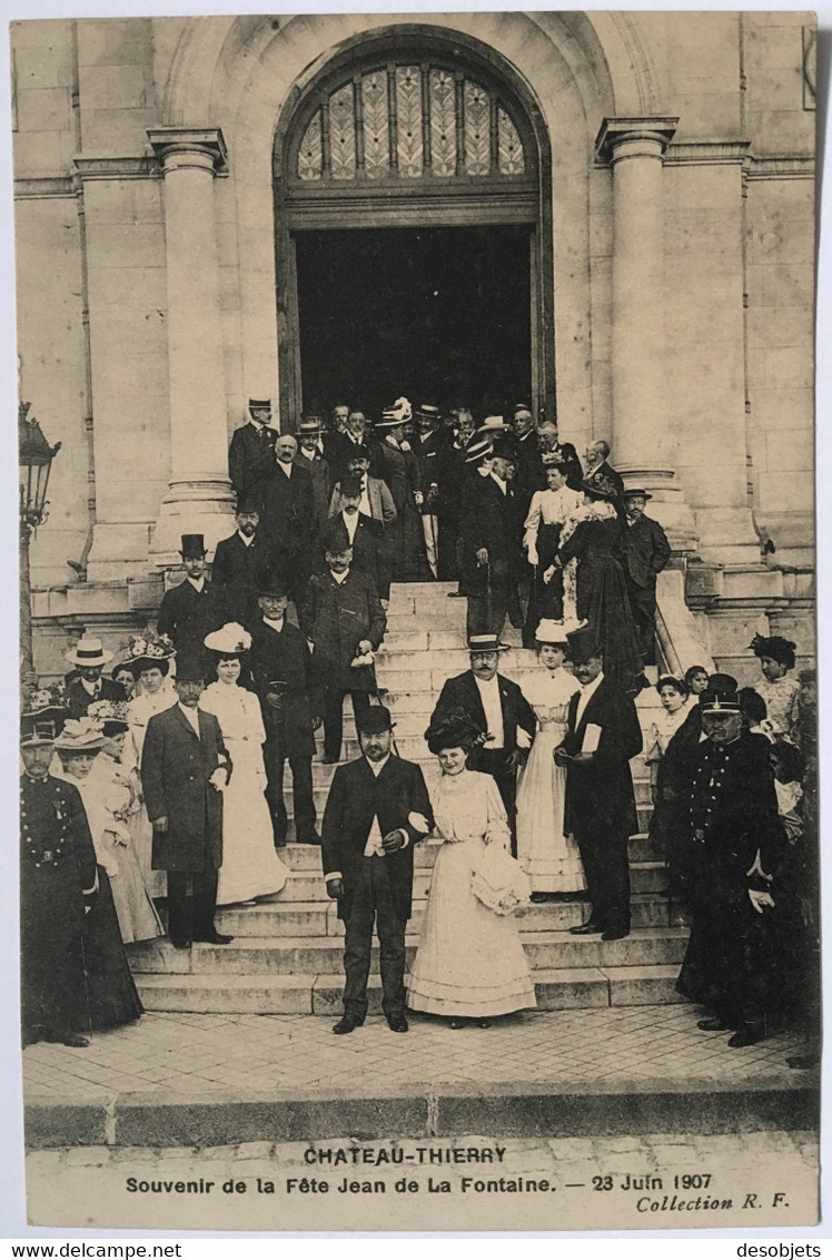 CPA CHATEAU-THIERRY Souvenir De La Fête Jean De La Fontaine._23 Juin 1907 - Chateau Thierry